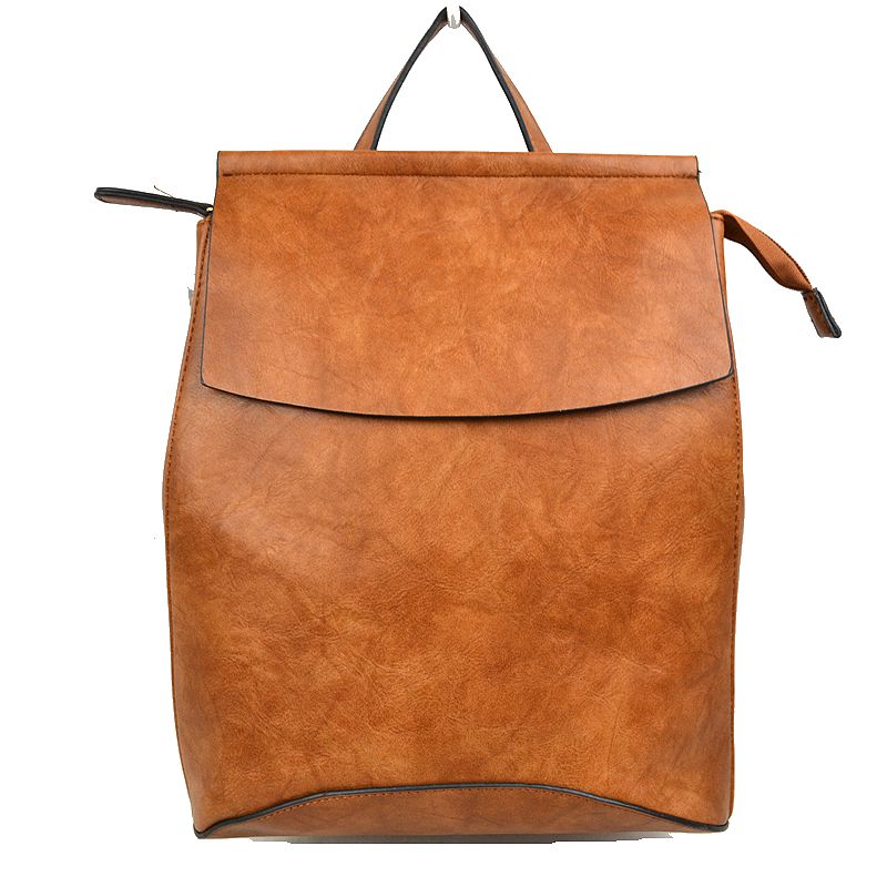 Vegan Long-lasting Faux Leather Backpack Convertible Bag - Backpacks