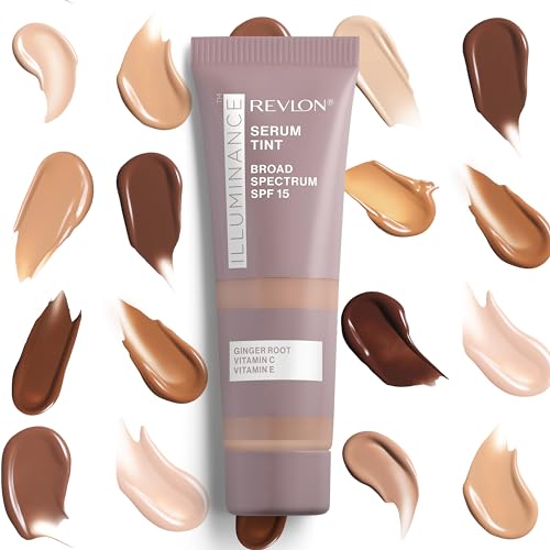 Revlon Illuminance Tinted Serum, Triple Hyaluronic Acid, Evens Out Skin Tone Over Time and Hydrates All Day, SPF 15, 209 Buff Beige, 0.94 fl oz. - Charming Charlie