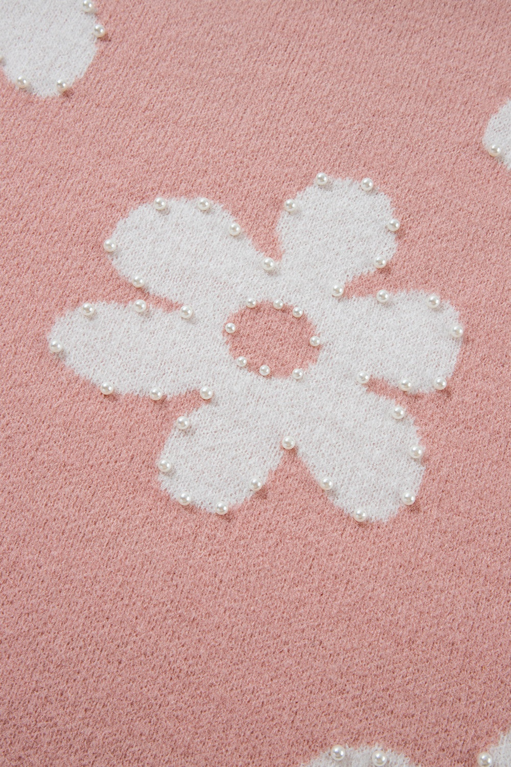 Pearl Trim Round Neck Short Sleeve Sweater - Charming Charlie