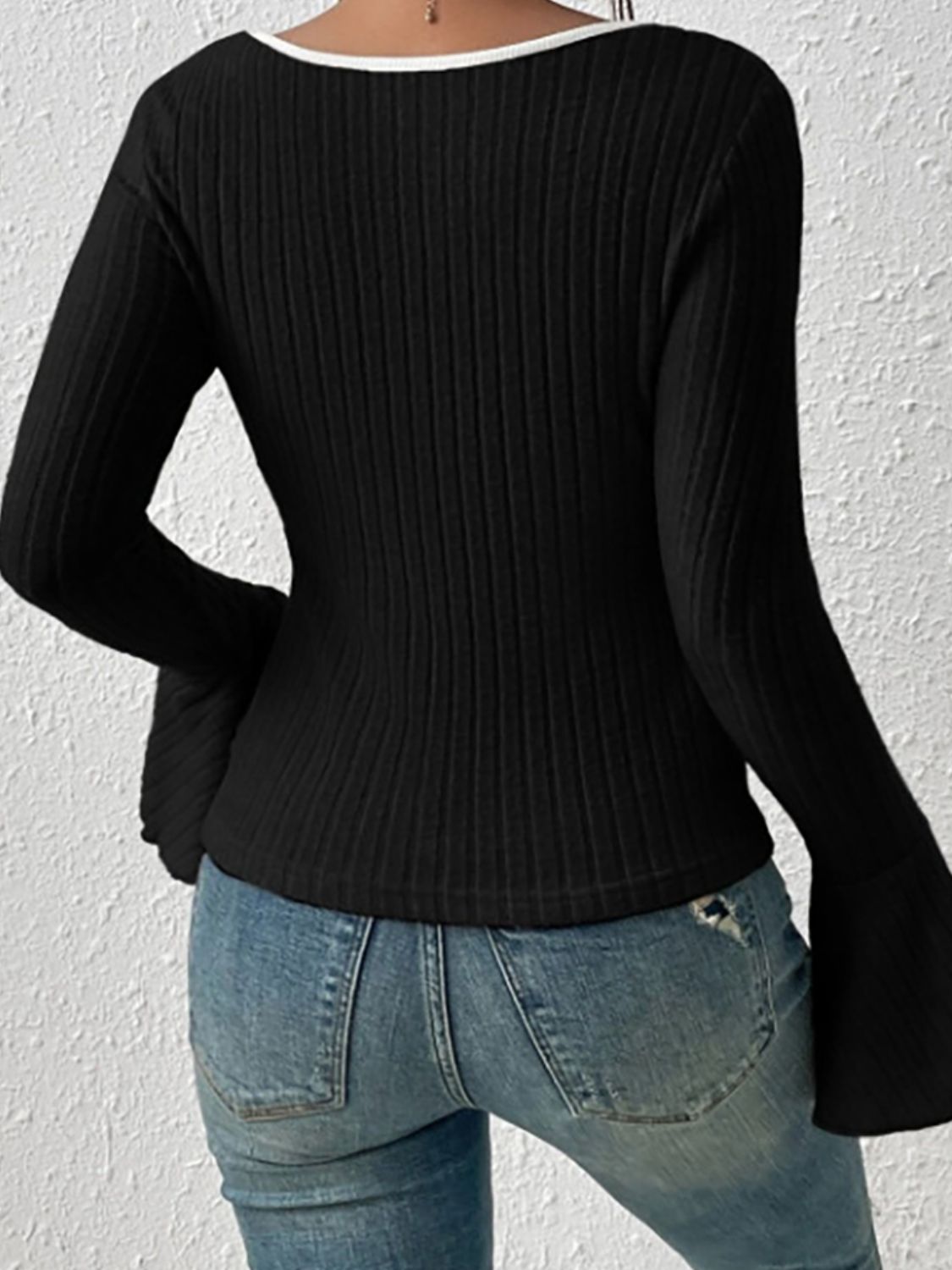 Scoop Neck Long Sleeve T-Shirt - Charming Charlie