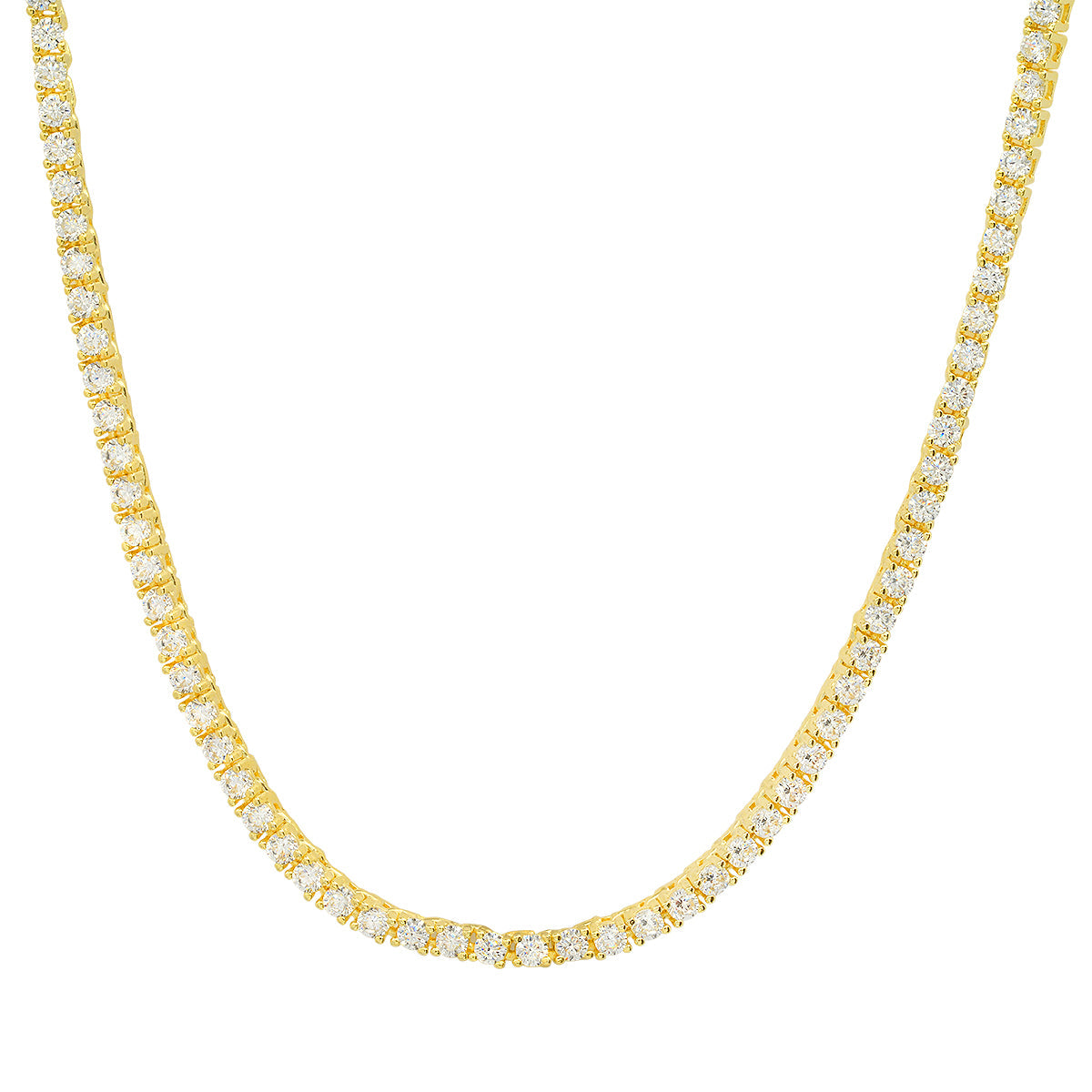 Sterling Silver CZ Tennis Necklace - Charming Charlie