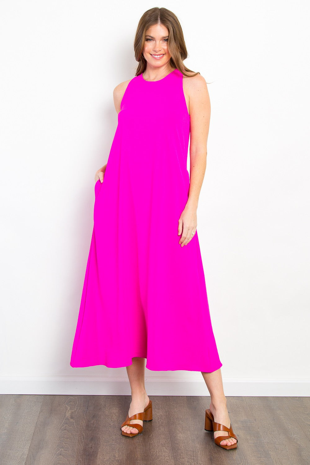Be Stage Midi Tank Dress with Pockets - Charming Charlie