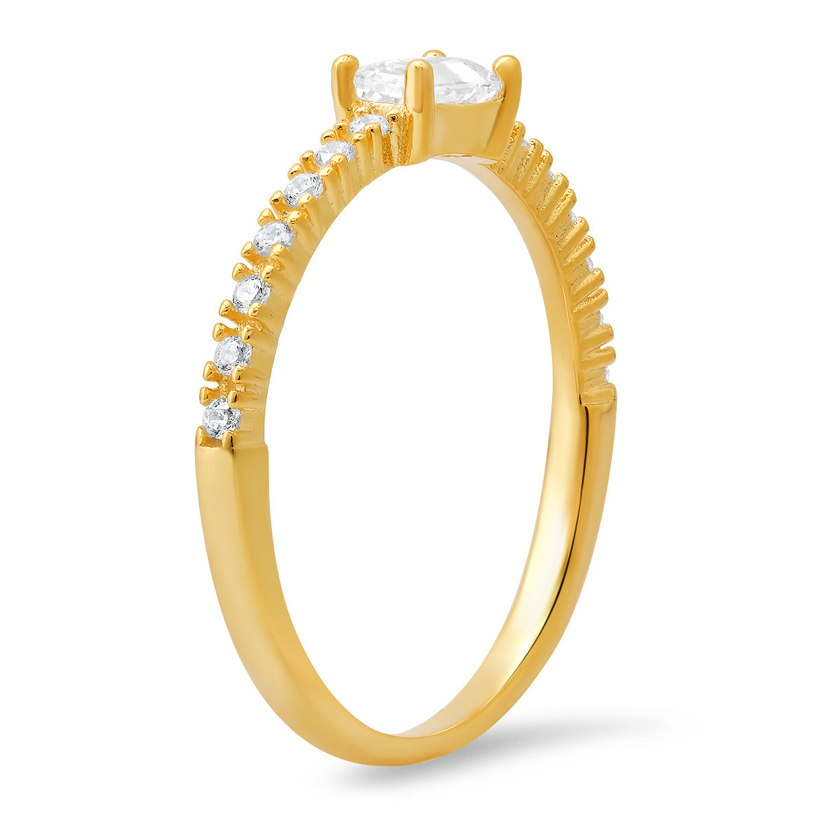 Sterling Silver East/West Baguette-cut CZ Ring - Charming Charlie