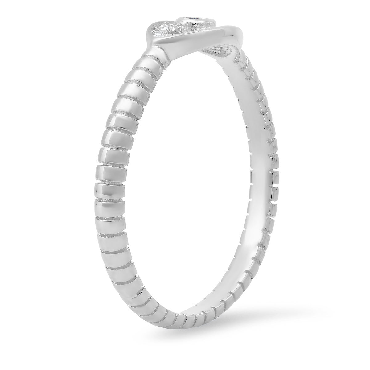 Sterling Silver CZ Evil Eye Ring - Charming Charlie