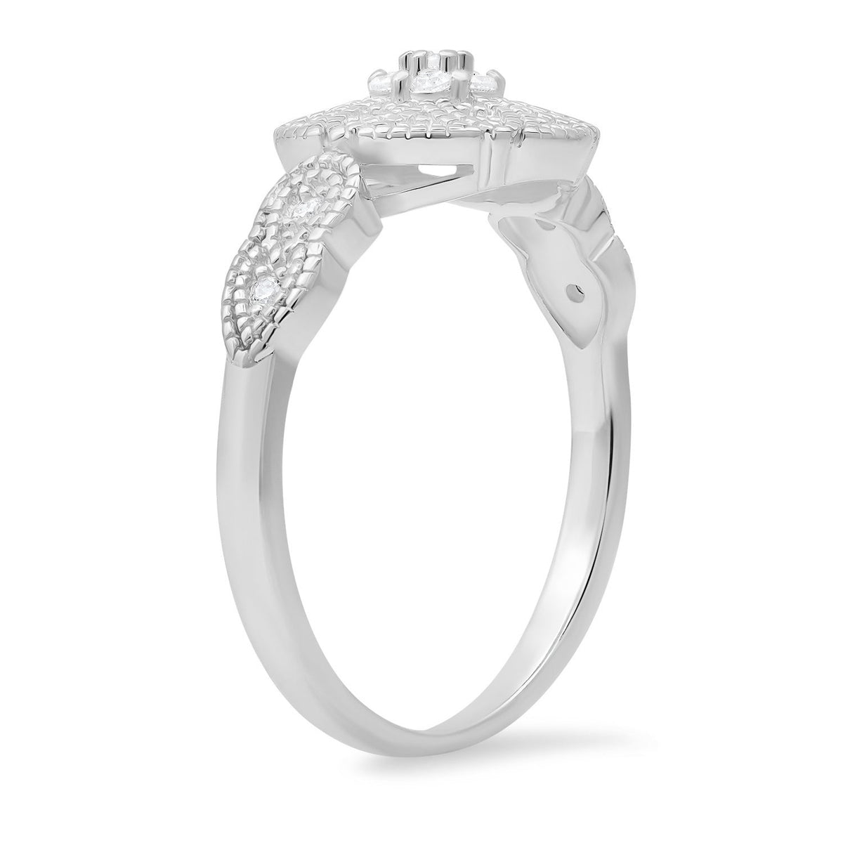 Sterling Silver Vintage Floral Ring - Charming Charlie
