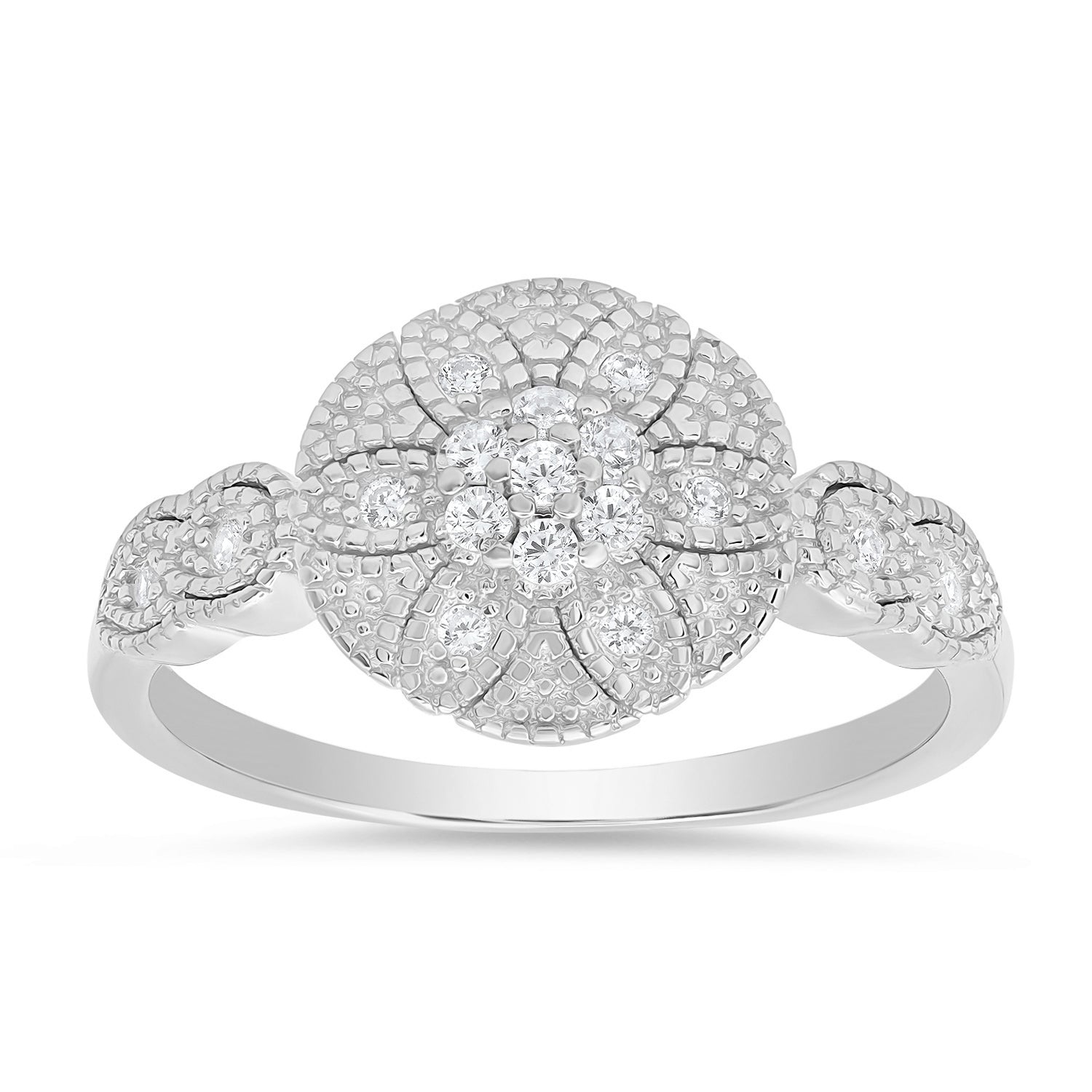 Sterling Silver Vintage Floral Ring - Charming Charlie
