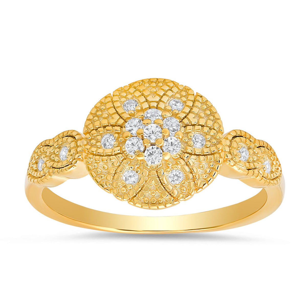 Sterling Silver Vintage Floral Ring - Charming Charlie