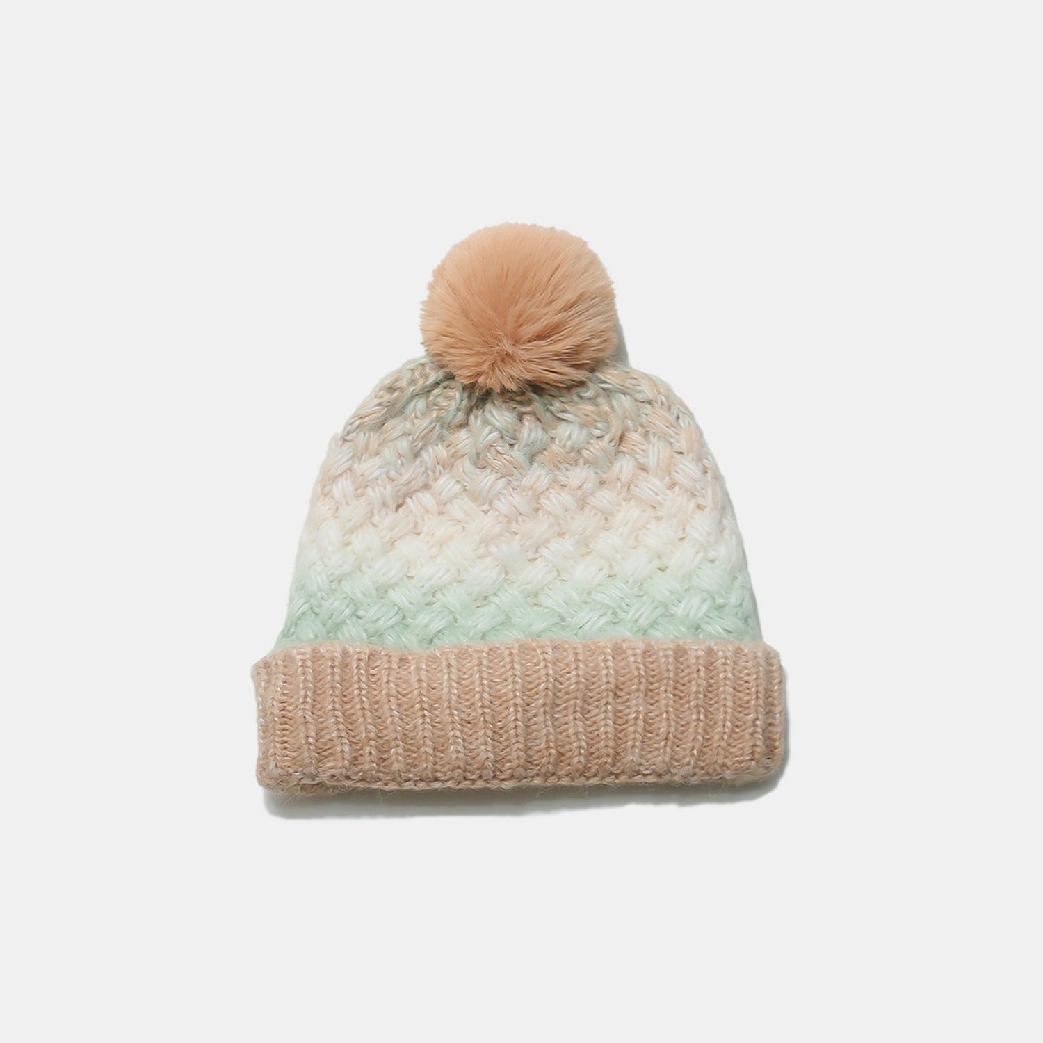 Gradient Knit Hat with Pompom - Charming Charlie