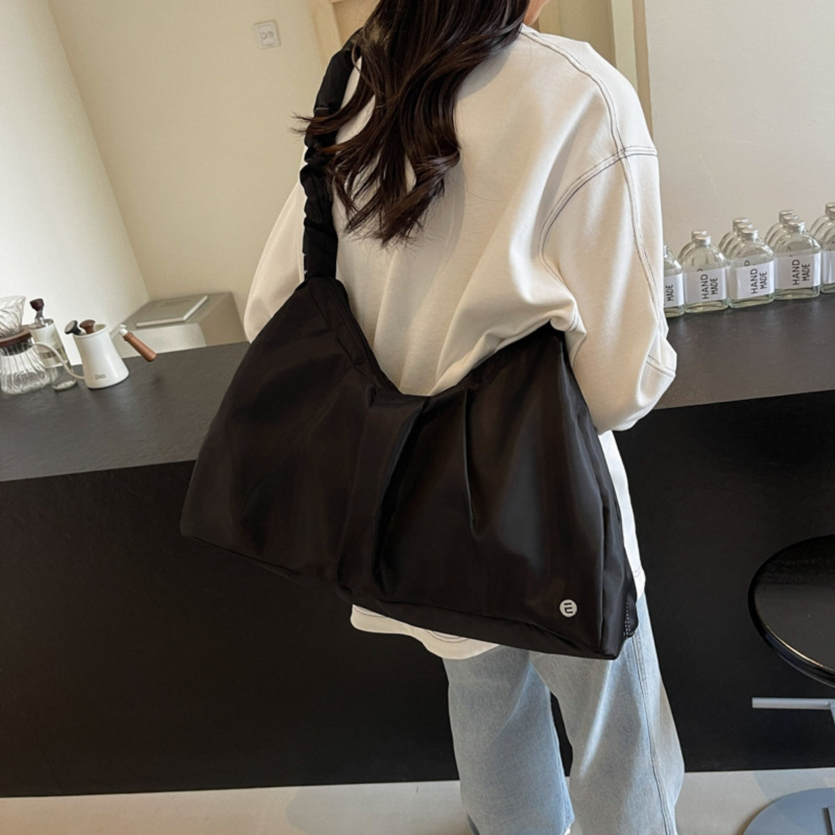 Ruched Large Tote Bag - Charming Charlie
