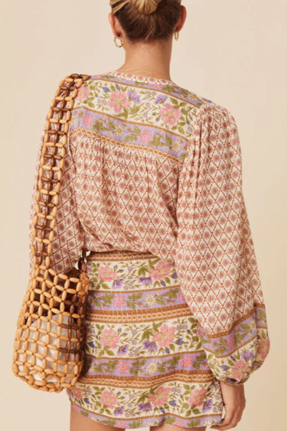 Printed Button Down Long Sleeve Shirt - Charming Charlie