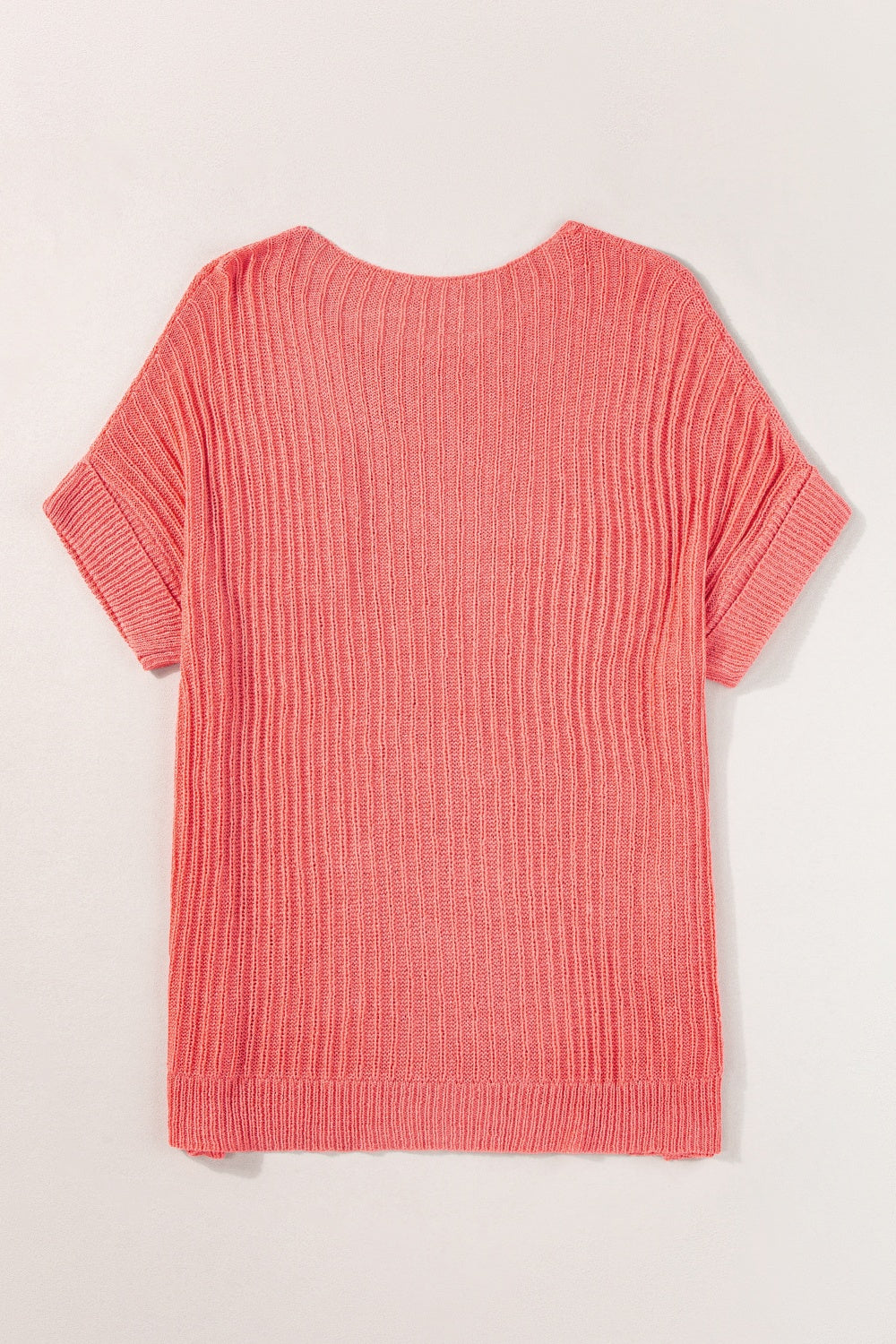 Round Neck Half Sleeve Knit Top - Charming Charlie