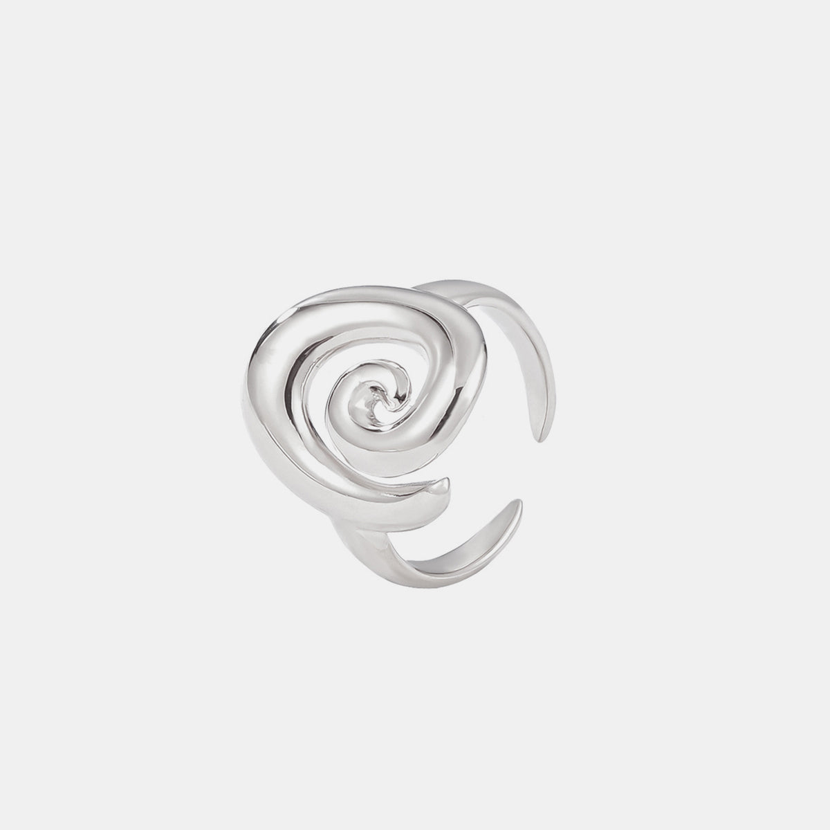 Titanium Steel Spiral Shape Ring - Charming Charlie