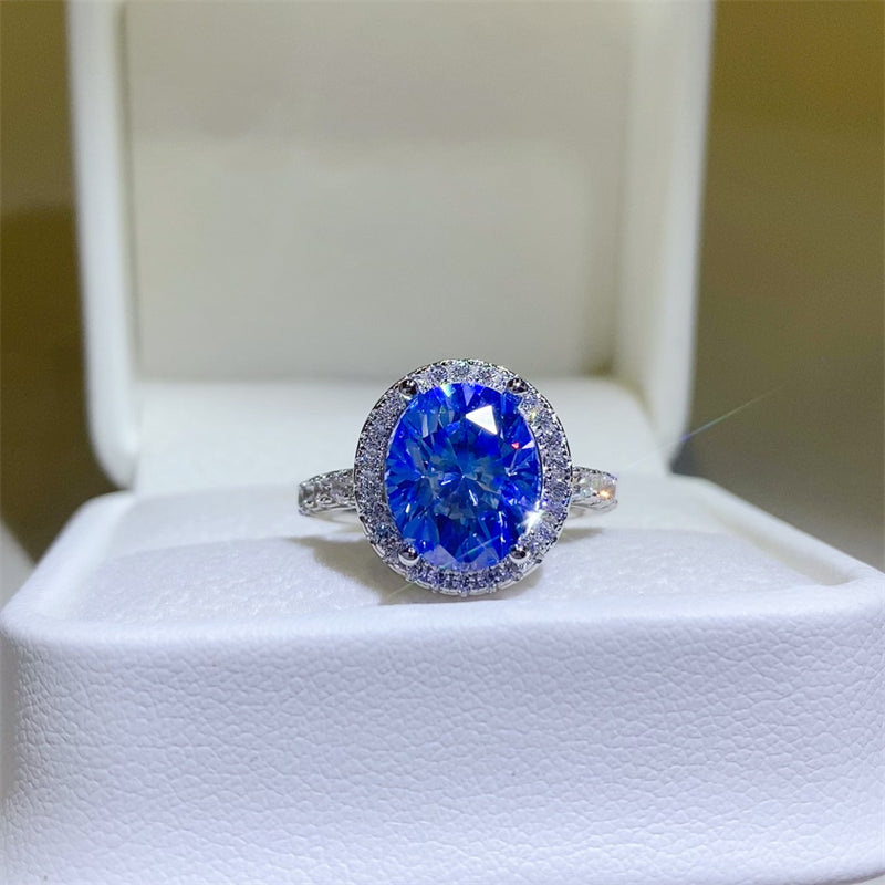 5 Carat Moissanite 925 Sterling Silver Ring - Charming Charlie