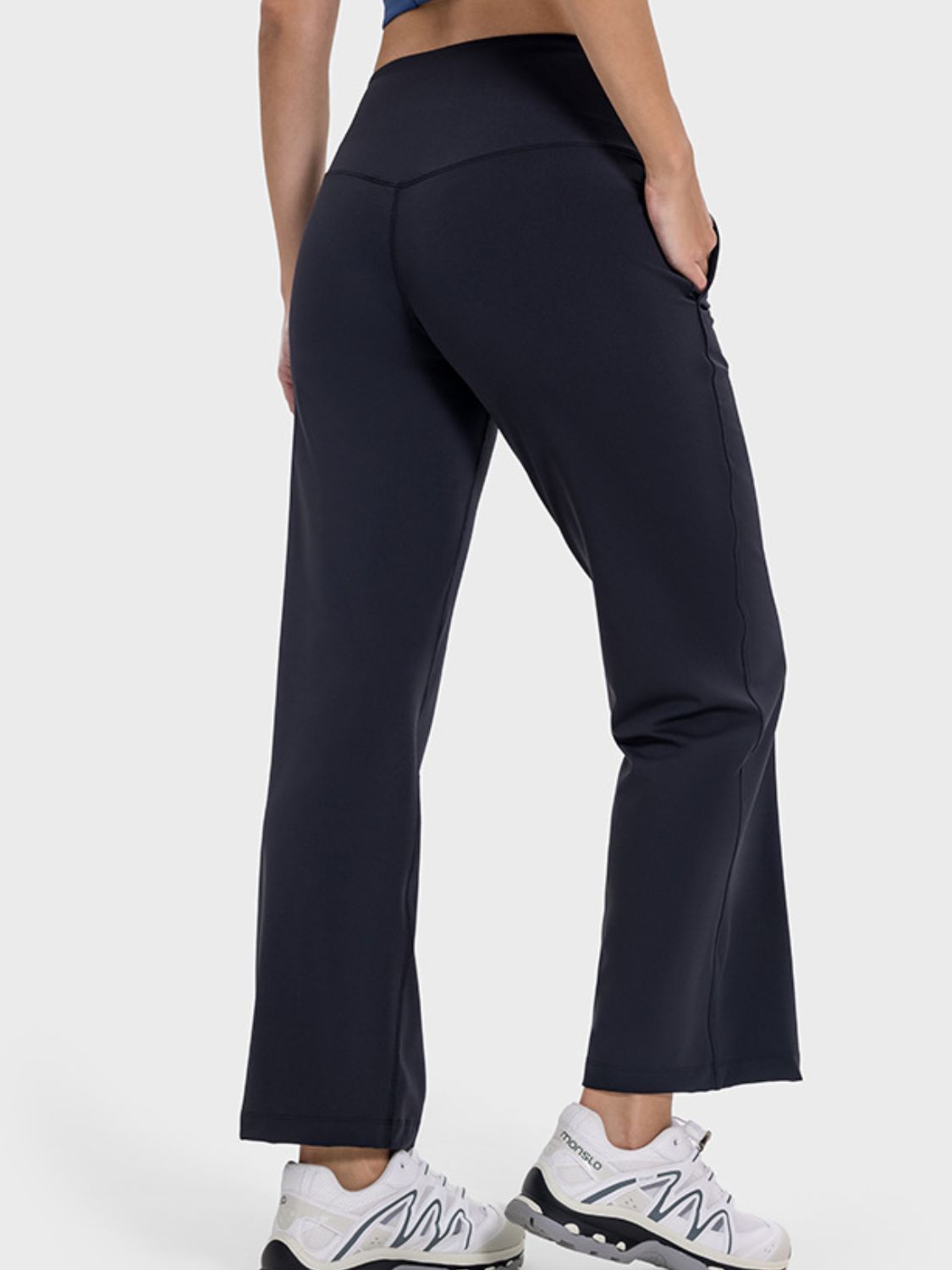 Pocketed High Waist Active Pants - Charming Charlie