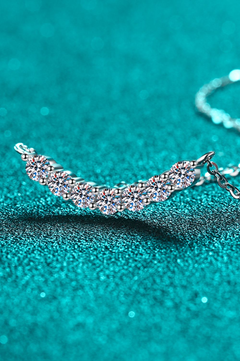 1.4 Carat Moissanite 925 Sterling Silver Necklace - Charming Charlie