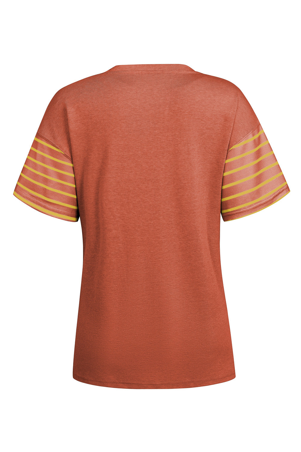 Striped Round Neck Short Sleeve T-Shirt - Charming Charlie