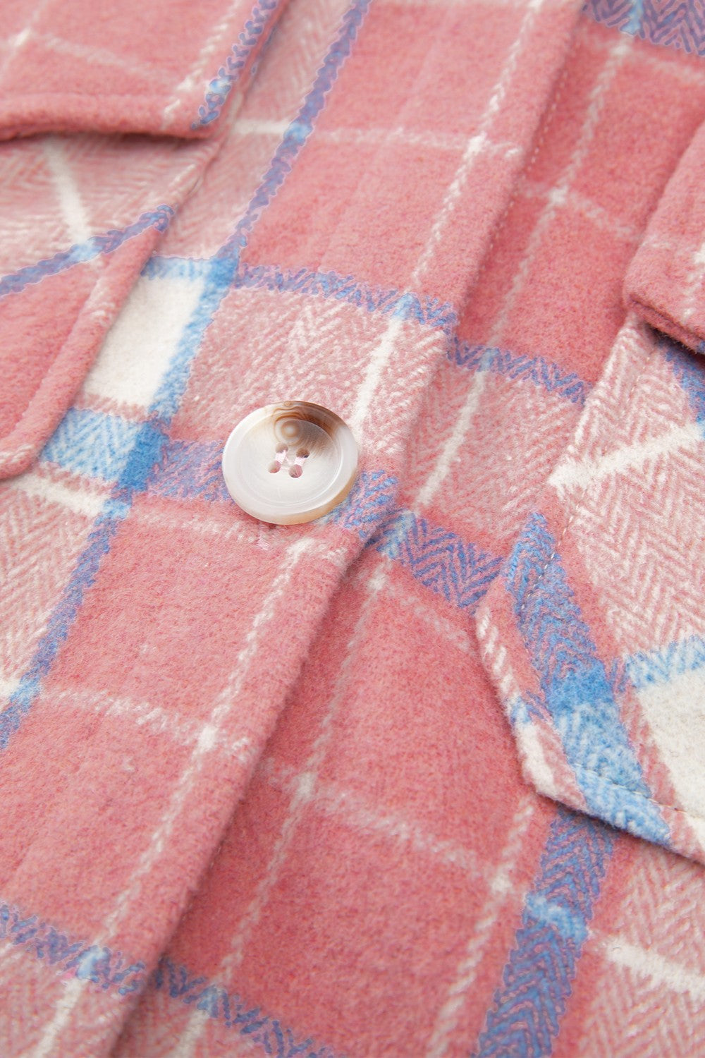 Plaid Button Up Long Sleeve Shacket - Charming Charlie