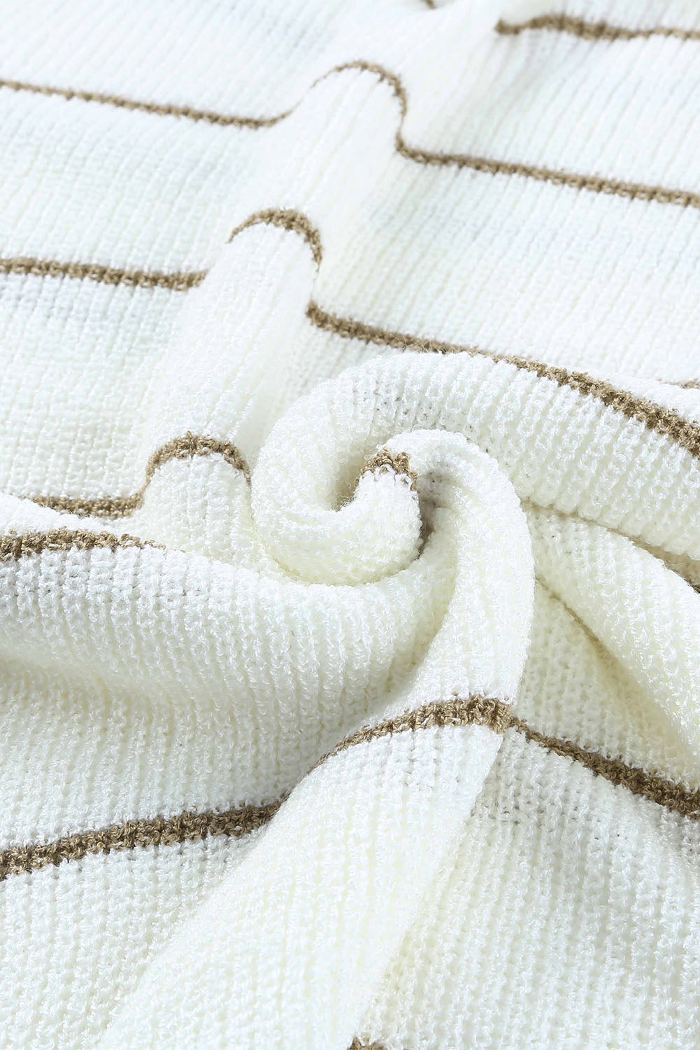 Striped V-Neck Drop Shoulder Sweater - Charming Charlie