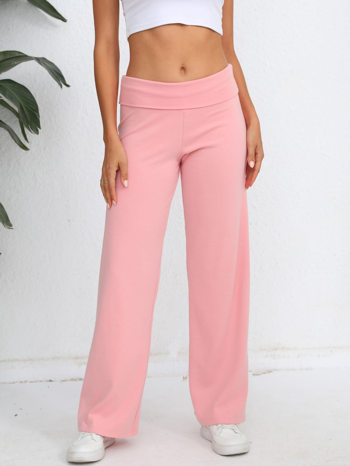 Elastic Waist Wide Leg Pants - Charming Charlie