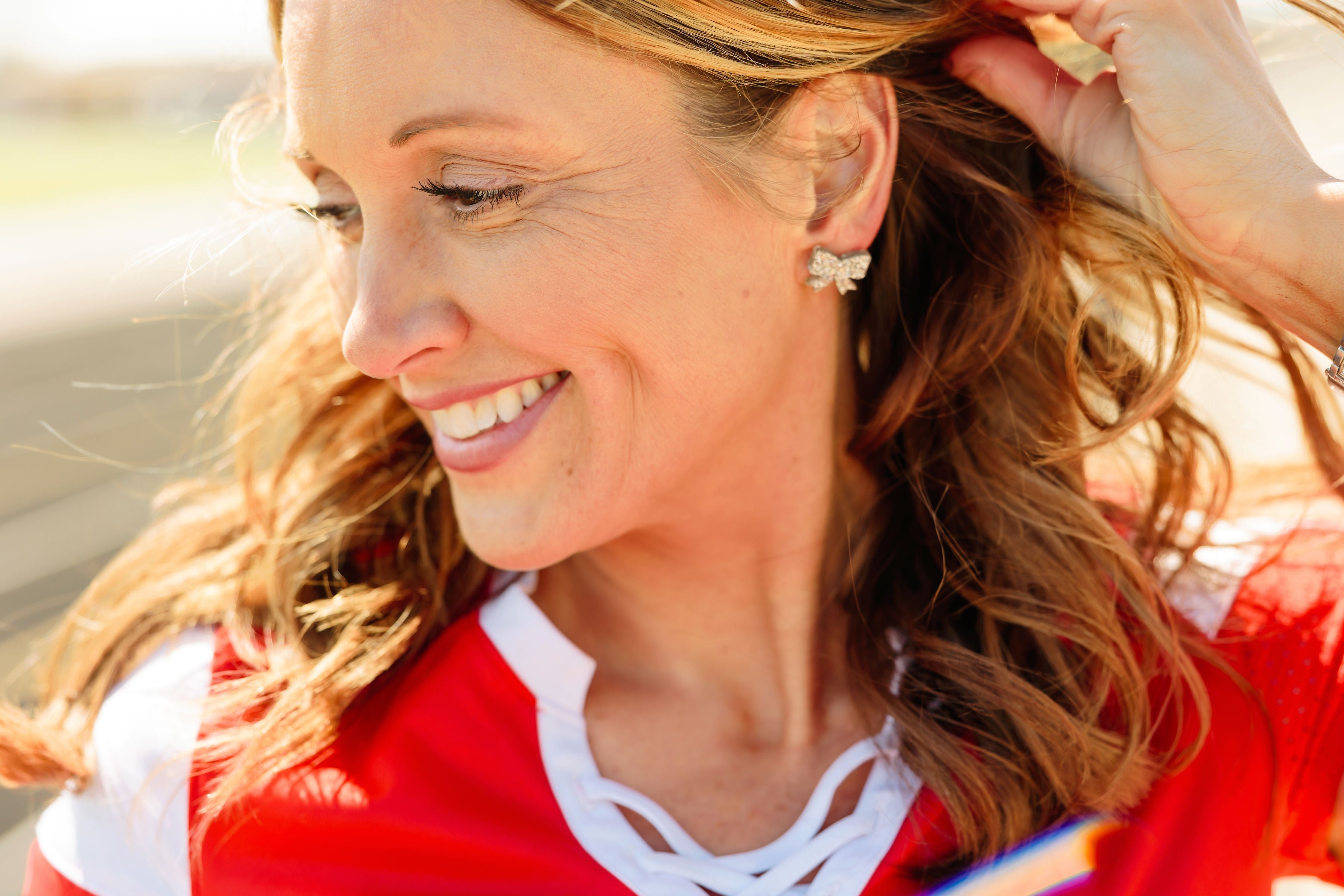 Game Day Bow Studs - Charming Charlie