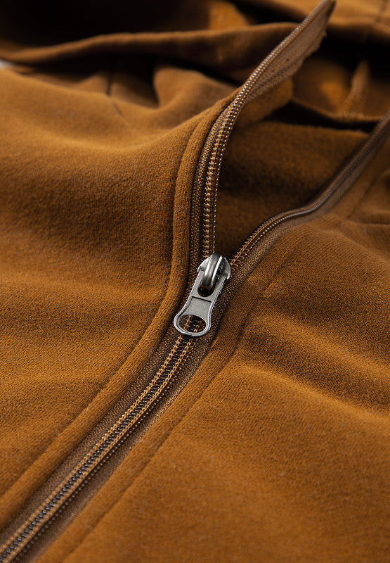 Contrast Half Zip Long Sleeve Hoodie - Charming Charlie