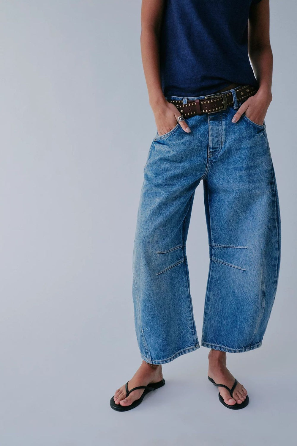 Wide Leg Jeans with Pockets - Charming Charlie
