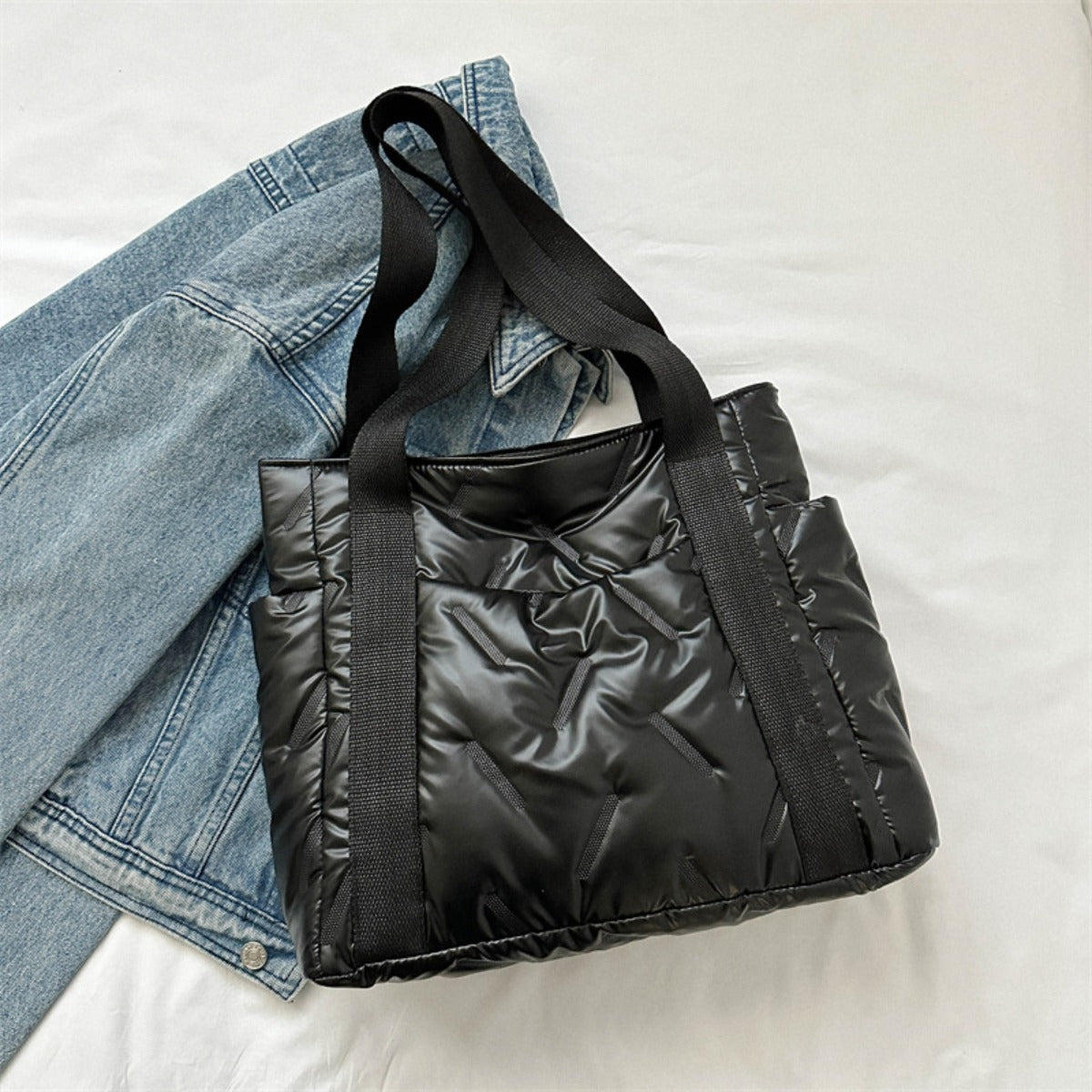 Polyester Tote Bag with Zipper - Charming Charlie