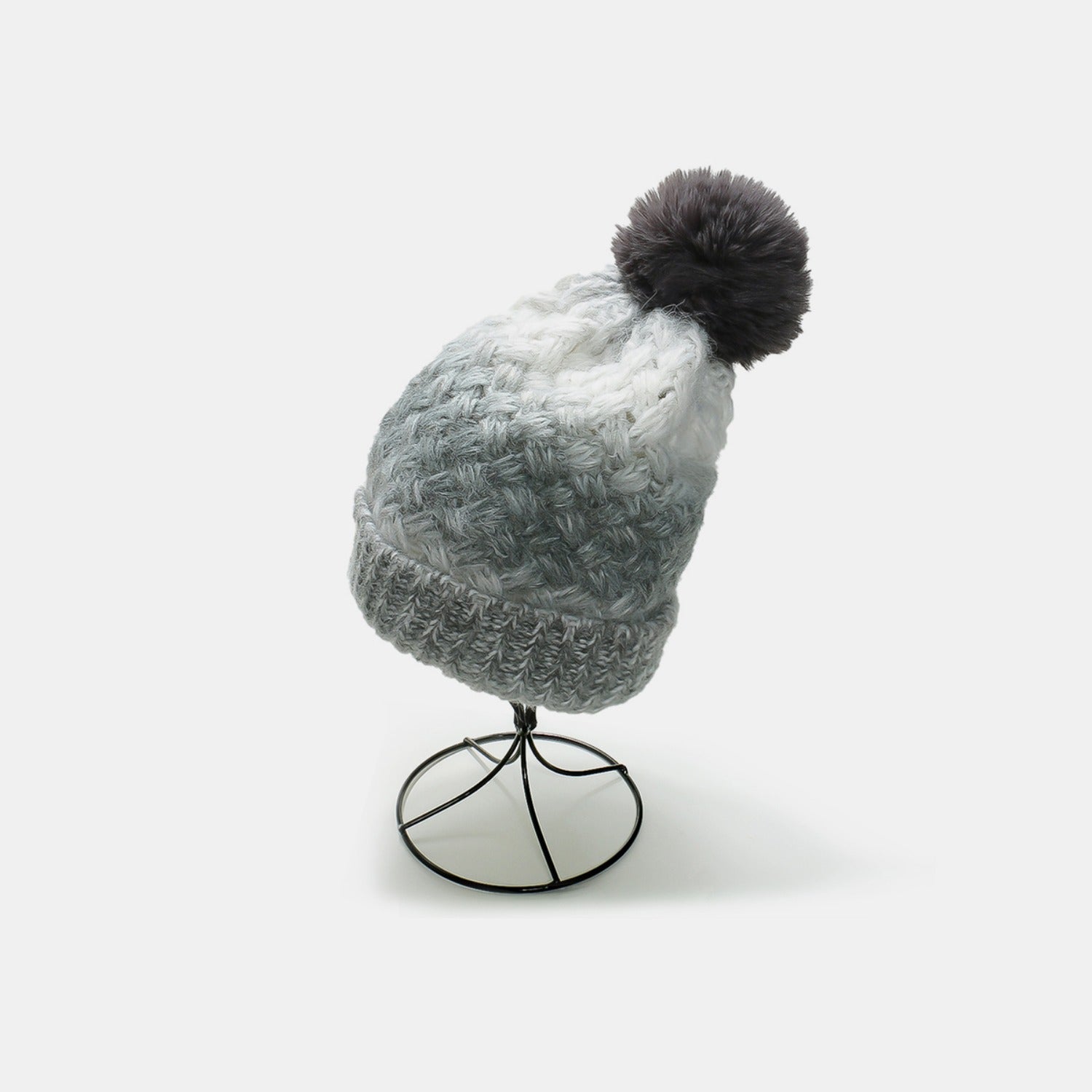 Gradient Knit Hat with Pompom - Charming Charlie