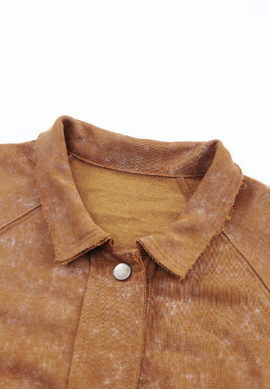 Snap Down Flap Pocket Long Sleeve Shacket - Charming Charlie