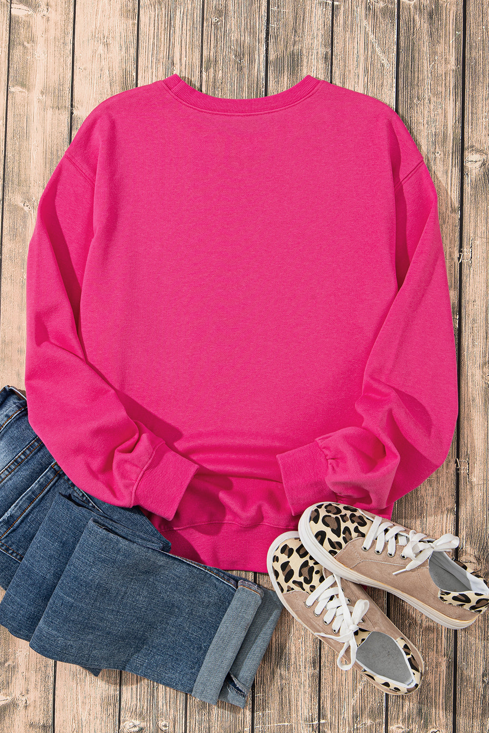 Heart Patch Long Sleeve Sweatshirt - Charming Charlie