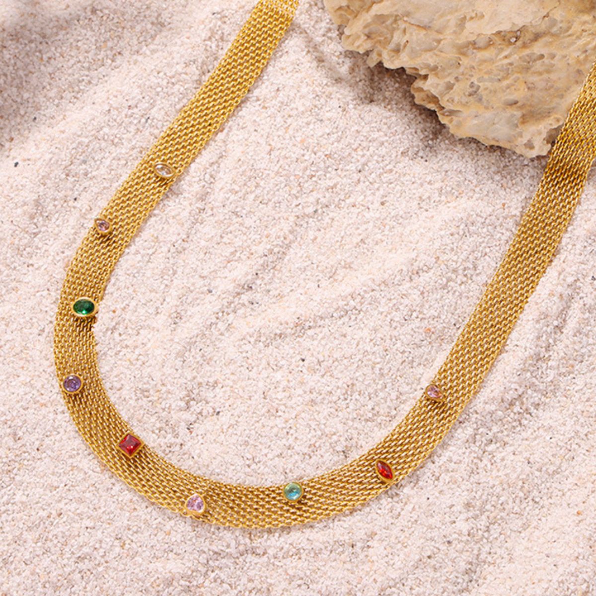 Titanium Steel Zircon Necklace - Charming Charlie