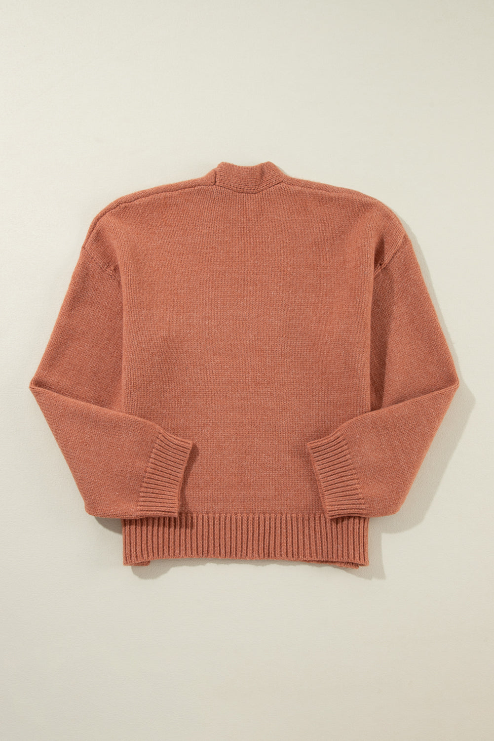 Slit Open Front Dropped Shoulder Cardigan - Charming Charlie