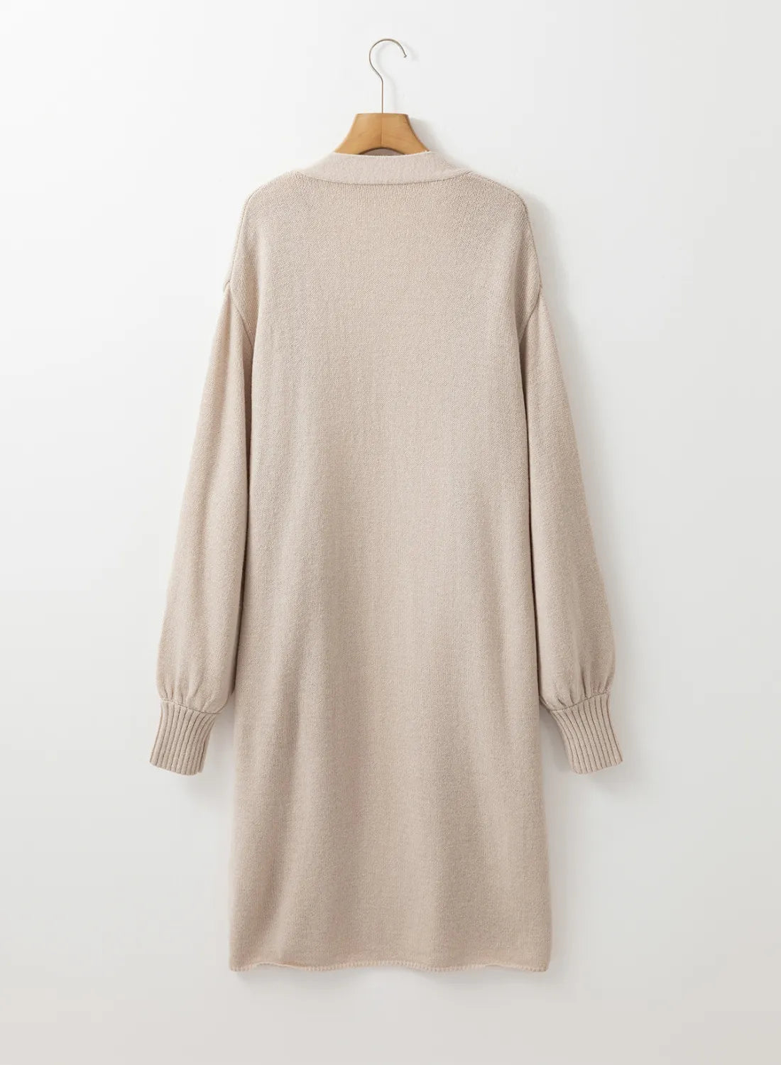 Pocketed Open Front Long Sleeve Cardigan - Charming Charlie