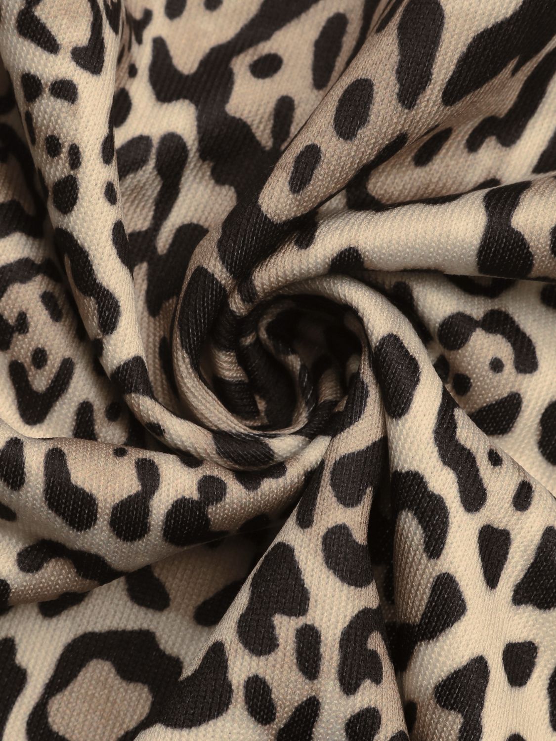 Perfee Leopard Open Front Long Sleeve Jacket - Charming Charlie