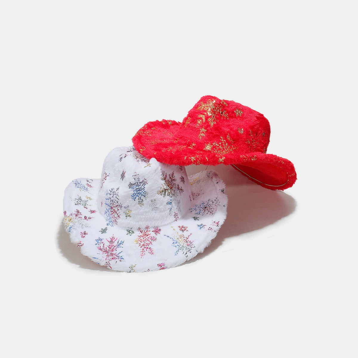 Fuzzy Snowflakes Polyester Hat - Charming Charlie