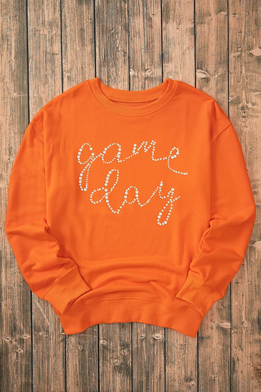 GAME DAY Round Neck Long Sleeve Sweatshirt - Charming Charlie