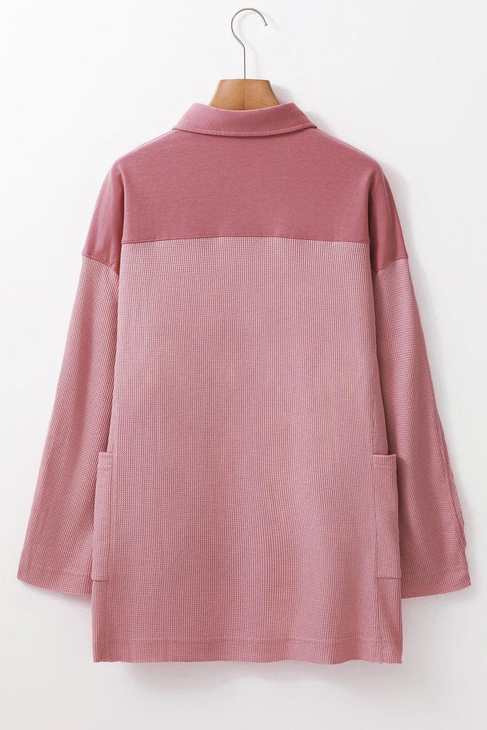 Half Button Long Sleeve Top - Charming Charlie