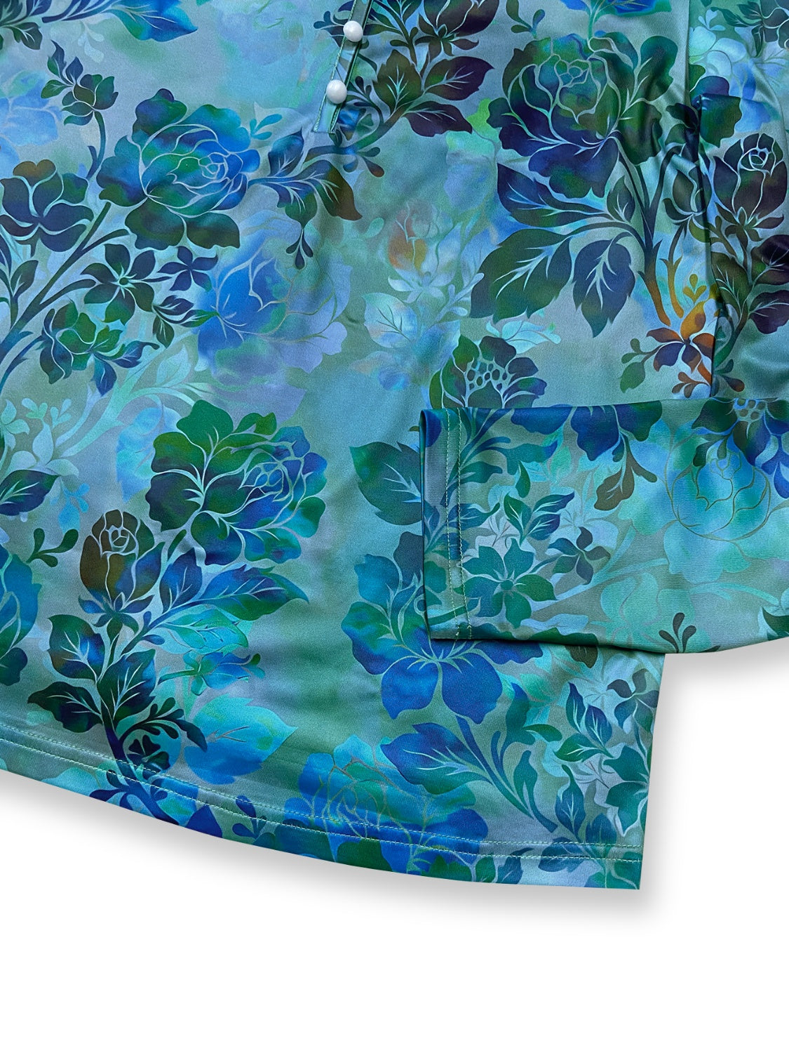 Printed V-Neck Long Sleeve Blouse - Charming Charlie
