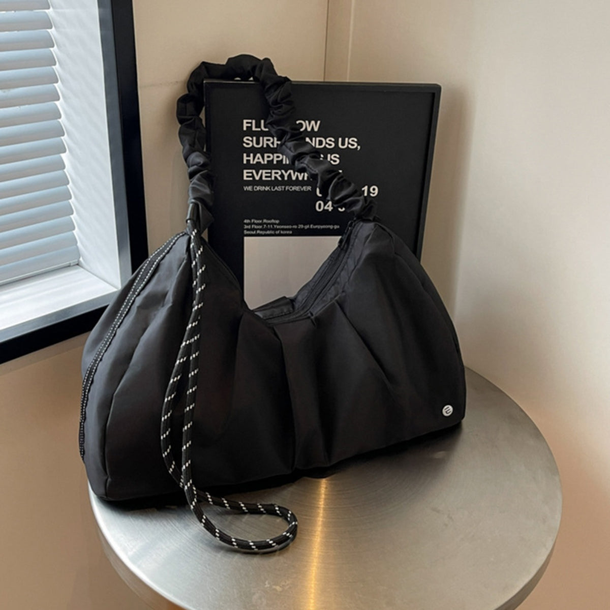 Ruched Large Tote Bag - Charming Charlie