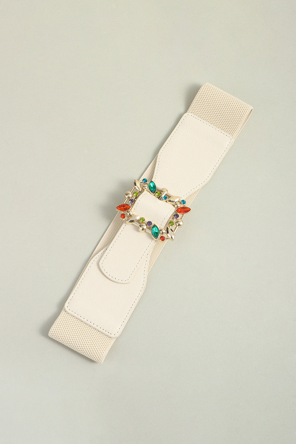 Multicolored Leaf Buckle Elastic Belt - Charming Charlie