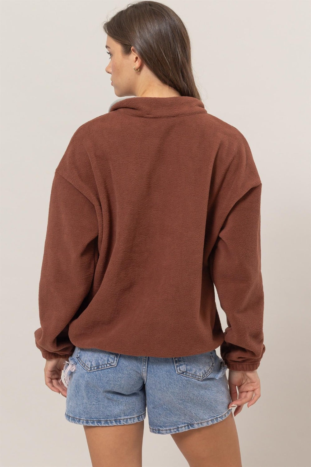 HYFVE Fleece Color Block Half Zip Sweatshirt - Charming Charlie