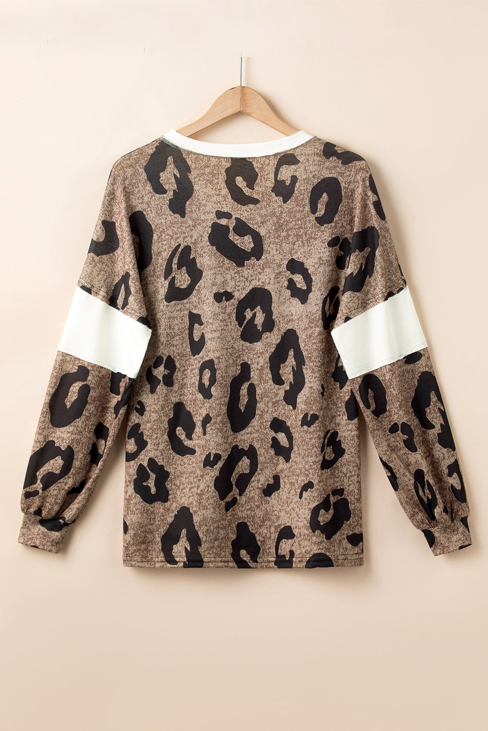 Leopard V-Neck Long Sleeve Blouse - Charming Charlie