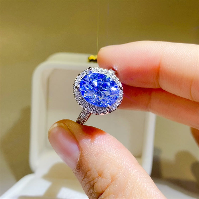 5 Carat Moissanite 925 Sterling Silver Ring - Charming Charlie