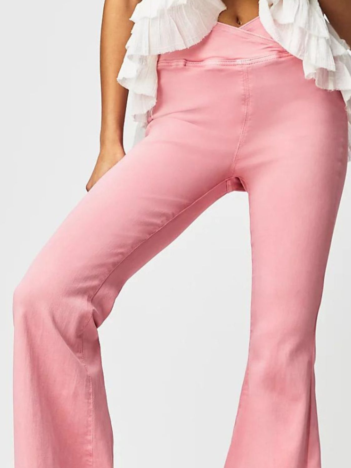 Asymmetric Waist Flare Jeans - Charming Charlie
