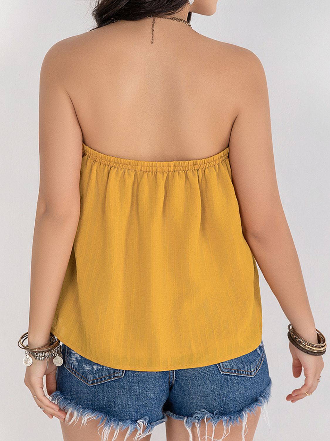 Embroidered Tube Sleeveless Top - Charming Charlie