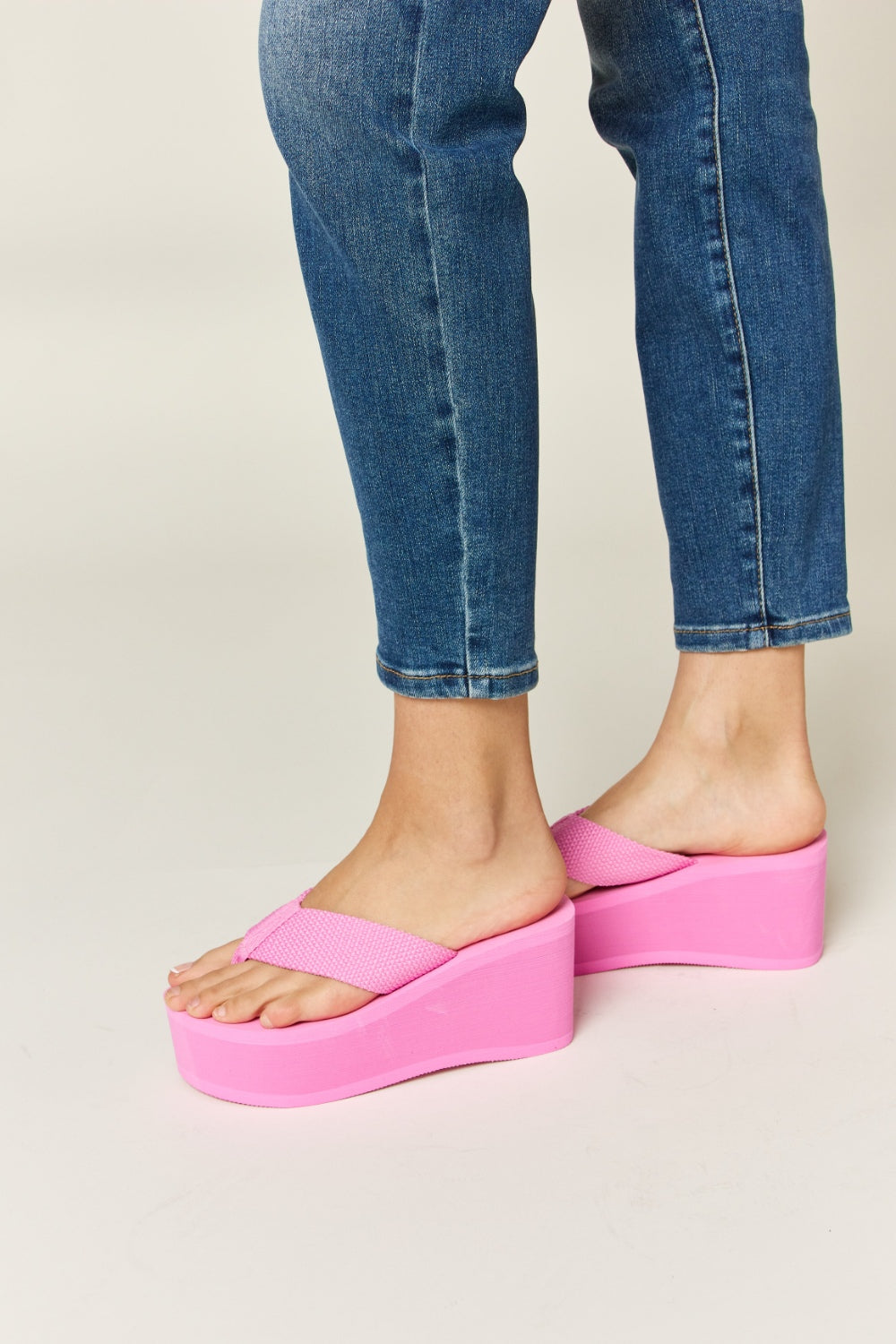 WILD DIVA Open Toe Platform Wedge Sandals - Charming Charlie