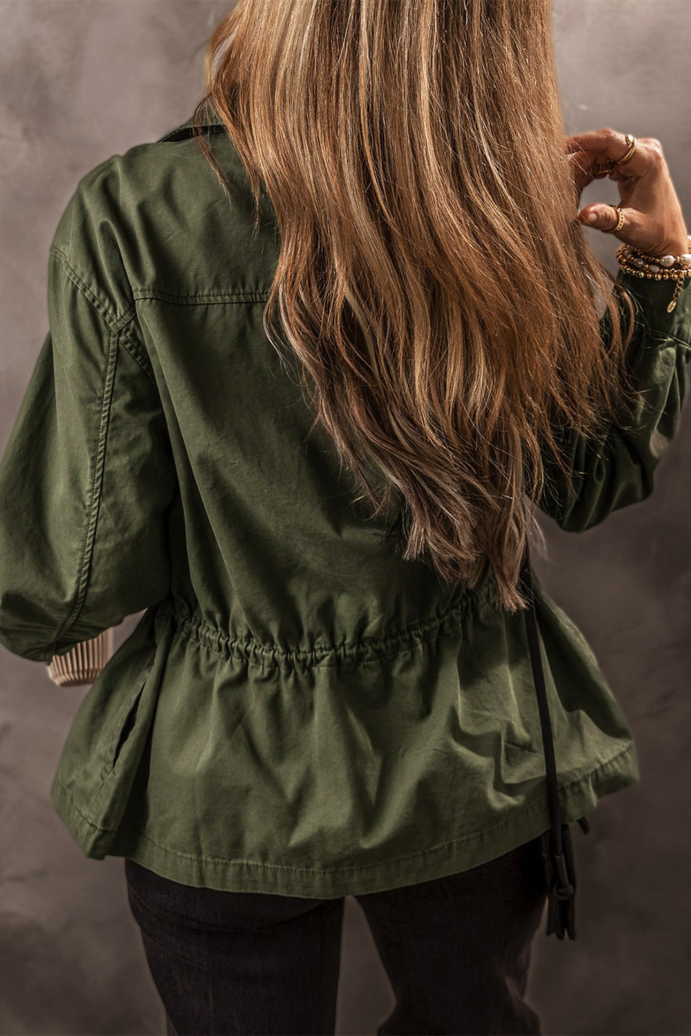 Zip Up Long Sleeve Jacket - Charming Charlie