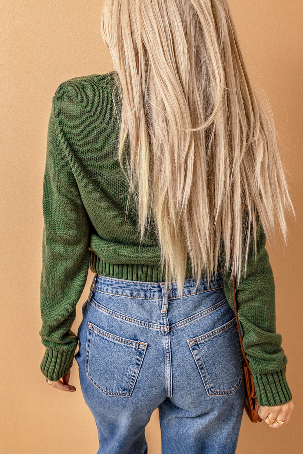Cable-Knit Button Down V-Neck Cardigan - Charming Charlie