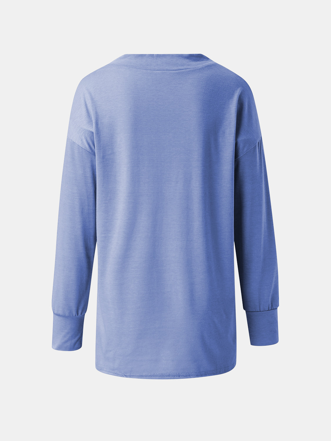Full Size V-Neck Long Sleeve T-Shirt - Charming Charlie