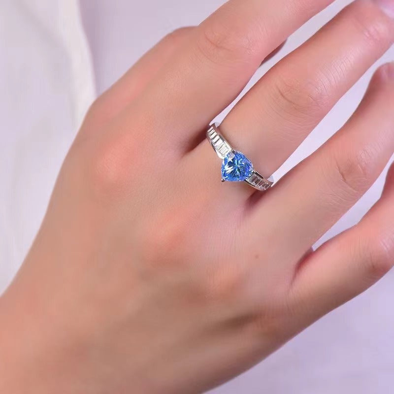 2 Carat Moissanite 925 Sterling Silver Ring - Charming Charlie